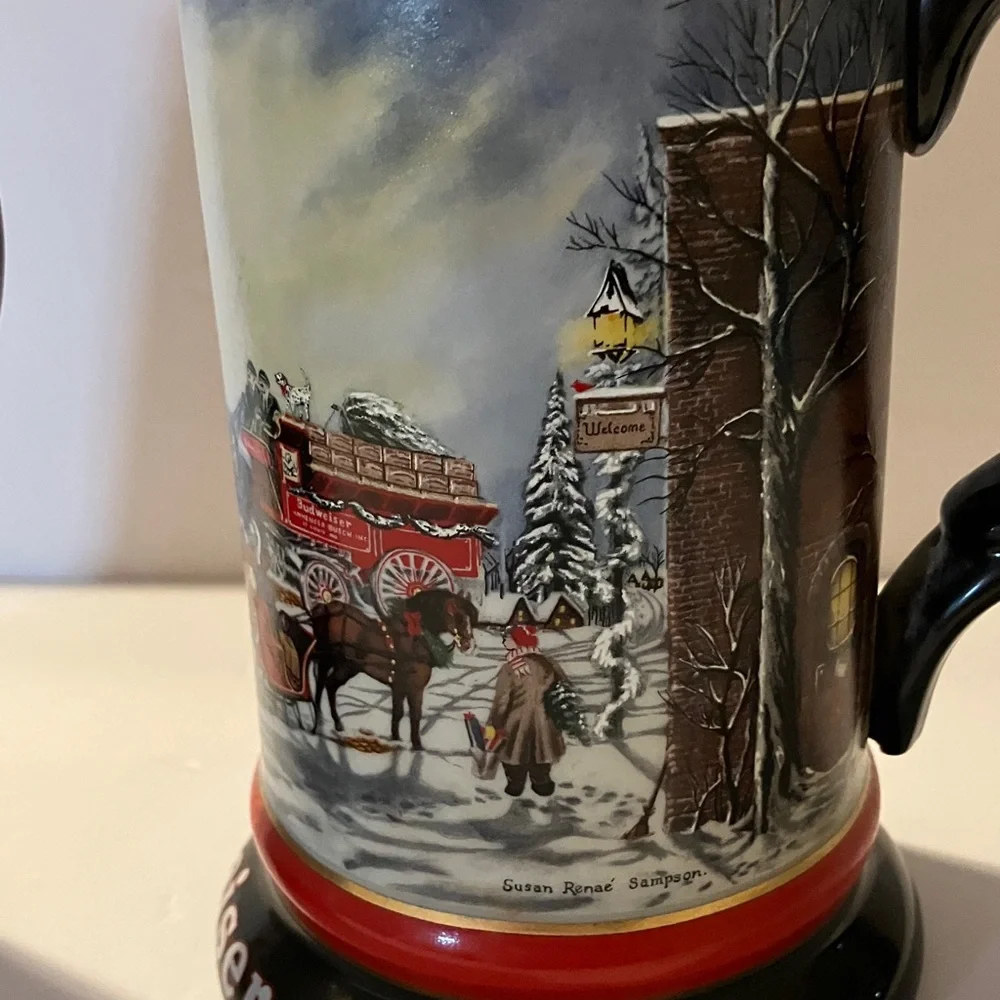 Budweiser pair steins